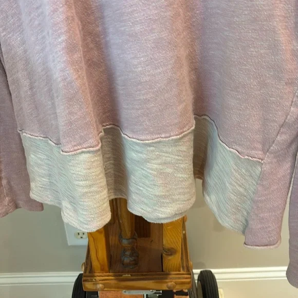 Free People Beach Pink Cowl Neck Sweater with Relaxed Fit - Picture 7 of 8